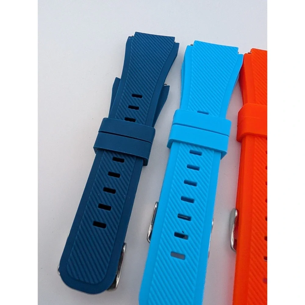 Lot of 6 Samsung Gear‎ S3 Silicone Sport Replacement Straps